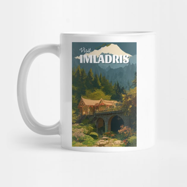 Visit Imladris - Travel Poster - Fantasy Funny by Fenay-Designs